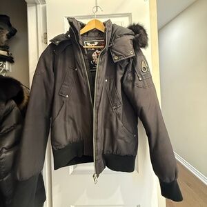Mens Moose Knuckles Original Genuine Bomber Jacket Black S